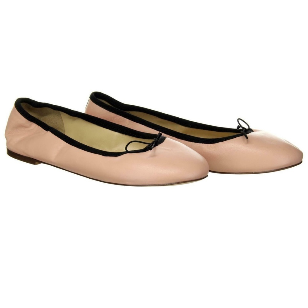 J Crew women Evie leather ballerina flats ,sz 7,5